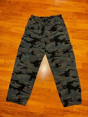 GAP DINE TWILL CARGO PANTS - GREEN CAMO